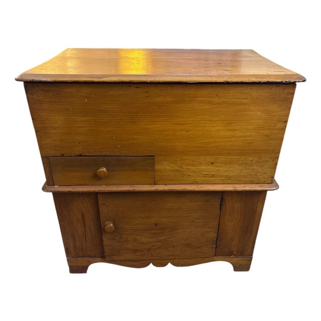 1920s Pine Lift Top Dry Sink For Sale