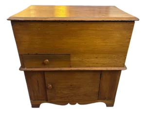 1920s Pine Lift Top Dry Sink