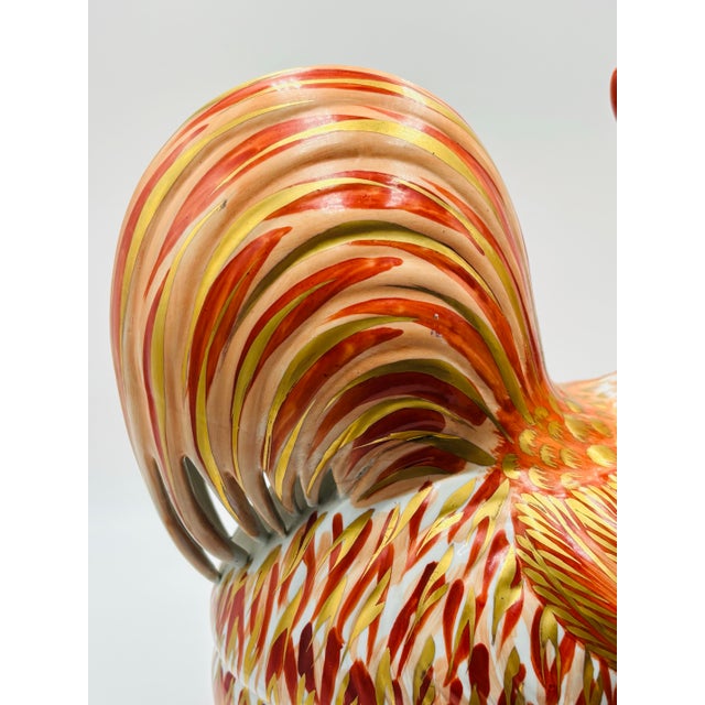 Ceramic 1970s Mottahedeh Large Imari Style Rooster Tureen For Sale - Image 7 of 12