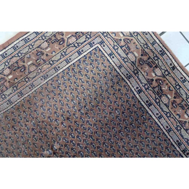 1970s 1970s Handmade Vintage Indian Seraband Rug 5.5' X 7.7' For Sale - Image 5 of 11