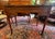 Queen Anne 1930s Queen Anne Walnut 3 Drawer Writing Desk For Sale - Image 4 of 8