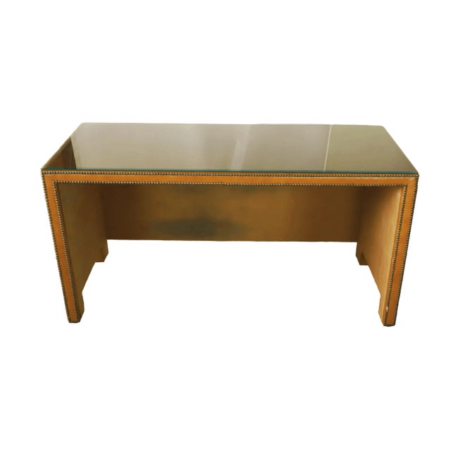 Versatile American Modern Faux Leather Geometric Shape Simple Center Table. Versatile American Modern Faux Leather...