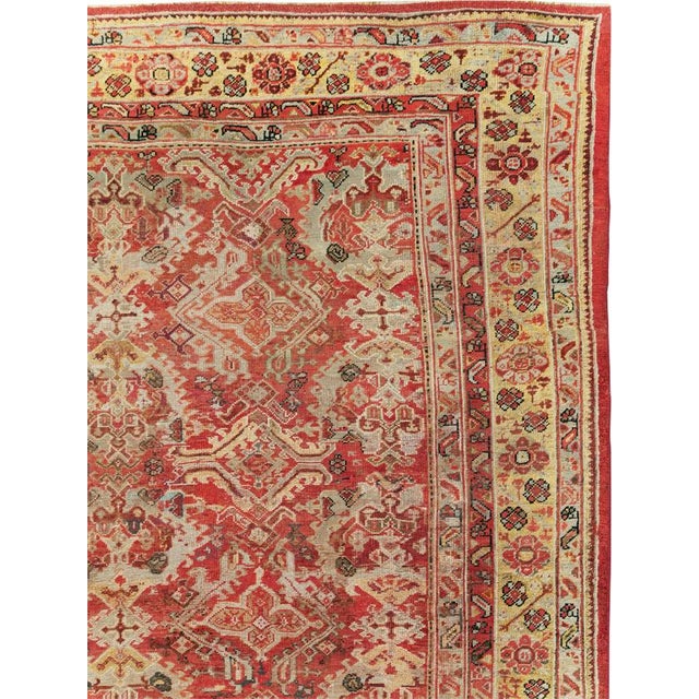 Rustic Galerie Shabab Collection Early 20th Century Turkish Oushak Large Carpet For Sale - Image 3 of 10