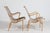 Bruno Mathsson Vintage Eva Lounge Chairs in Beech with Webbing by Bruno Mathsson for Dux, 1970s, Set of 2 For Sale - Image 4 of 17