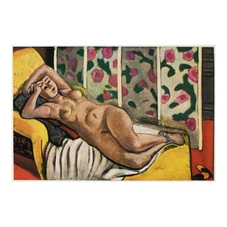 1940s After Henri Matisse, "Nude on the Yellow Chaise Longue" First Edition Period Lithograph For Sale