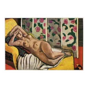 1940s After Henri Matisse, "Nude on the Yellow Chaise Longue" First Edition Period Lithograph