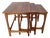 Mid-Century Danish Modern Teak Nesting Set 3 Tables For Sale