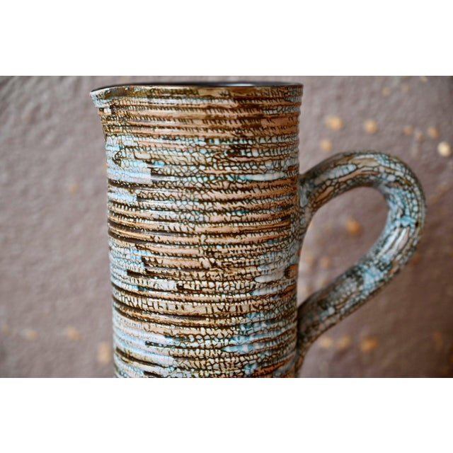 Antique Bohemian Glazed Terracotta Jug For Sale - Image 3 of 10