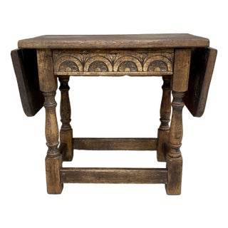 Spanish Wing Table in Walnut, 1930s For Sale