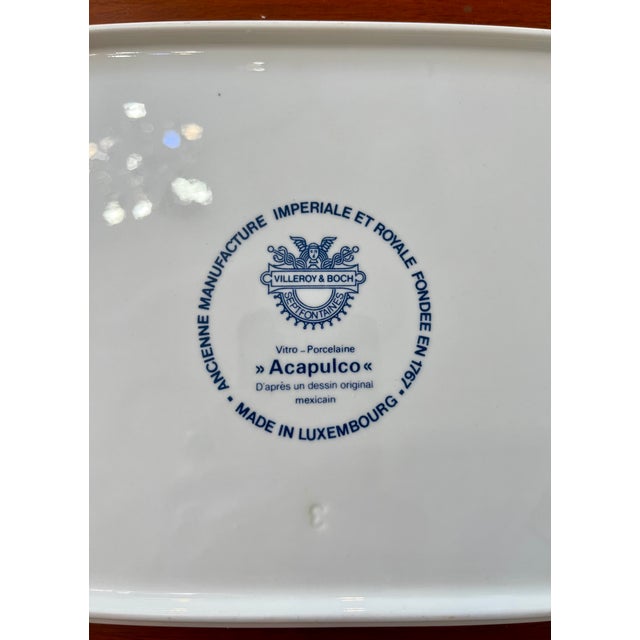 Small Oval Acapulco First Edition Tray from Villeroy & Boch, 1967 For Sale - Image 3 of 5