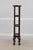 Leather Top Victorian Style Carved Mahogany Etagere Bookshelf For Sale - Image 4 of 15