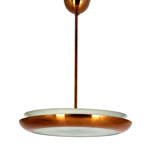 Bauhaus UFO Pendant Lamp by Josef Hurka for Napako, 1930s For Sale