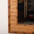 Boho Chic Vintage Boho Parquet Rattan Mirror With Bamboo Border For Sale - Image 3 of 10