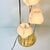 1980s Vintage Hollywood Regency Art Nouveau Tulip Shade Table Lamp - 4 Lights For Sale - Image 4 of 10