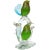Salviati Murano Vintage Sommerso Green Yellow Birds Blue Tail Uranium Italian Art Glass Sculpture For Sale - Image 11 of 11