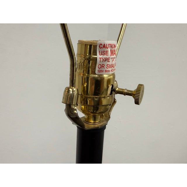 Stiffel Vintage Black & Brass Table Lamps , Pair For Sale In San Francisco - Image 6 of 12