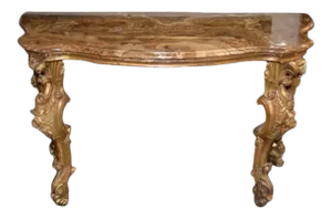 C. 1780 Italian Rococo Giltwood Console