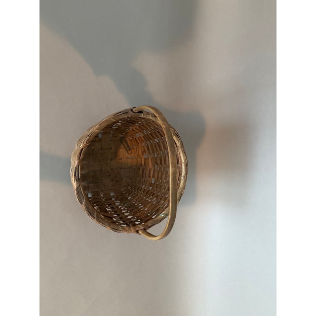 1800s Antique Woven Basket For Sale - Image 4 of 6