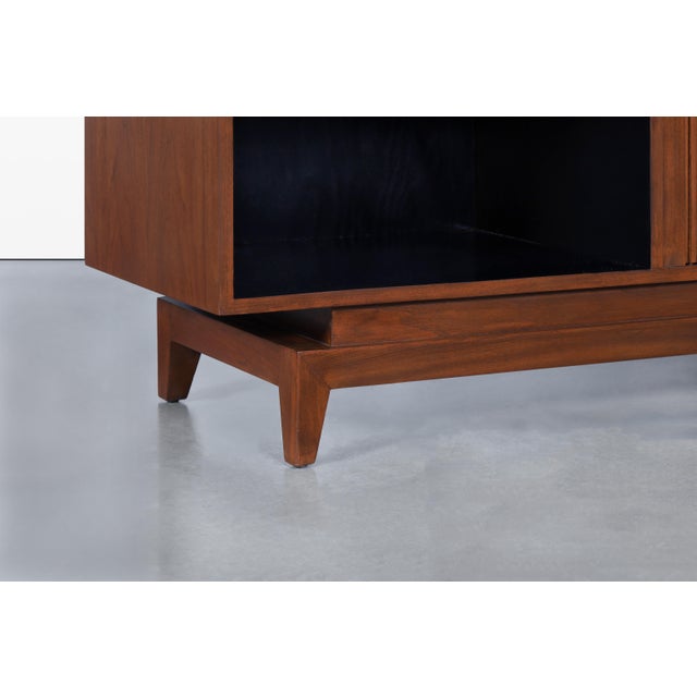 1960s Mid-Century Modern Walnut Tambour Door Credenza, 1960s For Sale - Image 5 of 14