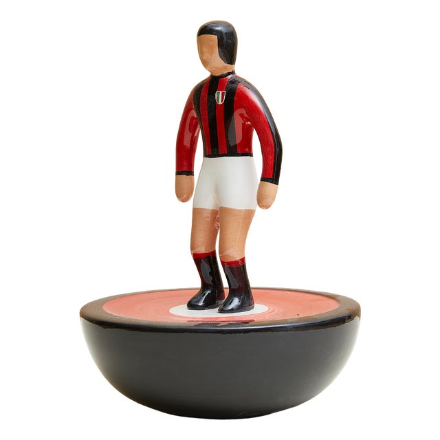 Subbuteo Ornament Sculpture in Double-Mold Ceramic from Artigianato Italiano For Sale