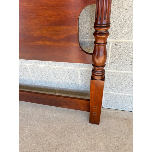 Statton New Market Finish New England Style Cherry Twin Headboards - A Pair For Sale - Image 10 of 16