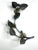 Dark Gray Art Nouveau Pewter & Brass Sculptural Floral Candleholder For Sale - Image 8 of 11