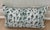 One 12" H x 21" W outdoor pillow in CW Stockwell's 'Ocelot' in Color 'Seadrift' - a blue and green leopard pattern on...