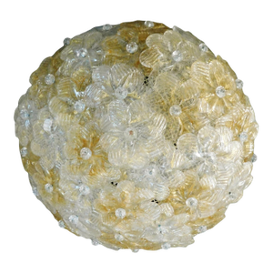 1960s Millefiori Flush Mount by Barovier E Toso