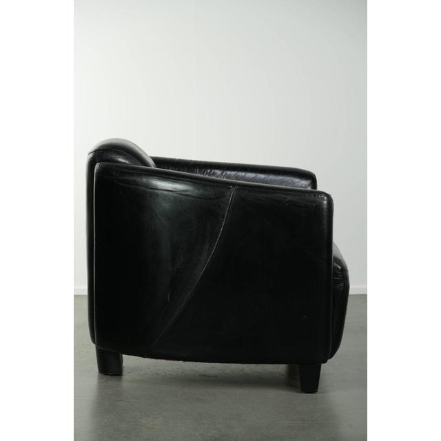 Aviator Armchair In Cowhide Leather For Sale - Image 3 of 13