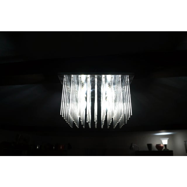 1960’s Mid-Century Modern Light Fixture Ceiling Flush Mount by Lightolier For Sale - Image 11 of 12