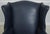 1980s Hancock and Moore Chippendale Style Leather Wingback Chair For Sale - Image 5 of 18