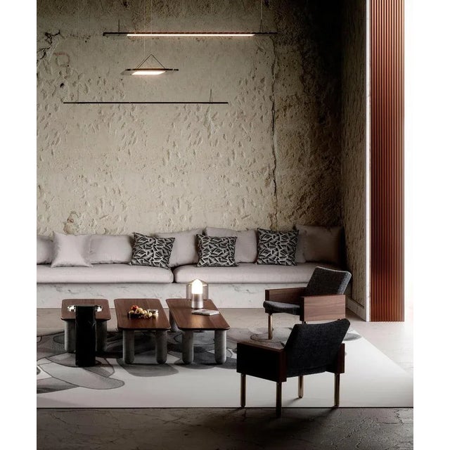 Black Small Black Wood and Black Marble Sunday Coffee Table by Jean-Baptiste Souletie For Sale - Image 8 of 9