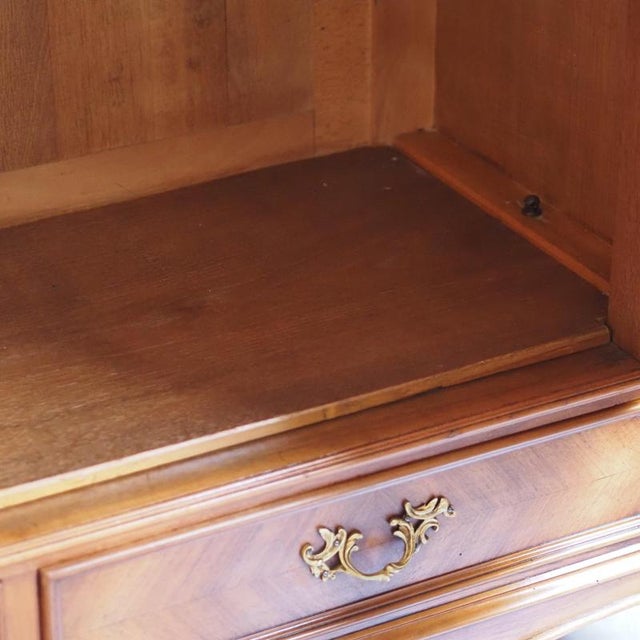 Antique Louis XV Style Wardrobe with Mirrored Doors, 1900s For Sale - Image 11 of 18