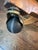 Brass Antique h.w. Hull & Sons Quarter-Sawn Oak Swivel Desk Chair on Original Brass Casters For Sale - Image 8 of 12