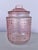 Mid-Century Modern Vintage Pink Hobnail Glass Jar For Sale - Image 3 of 7