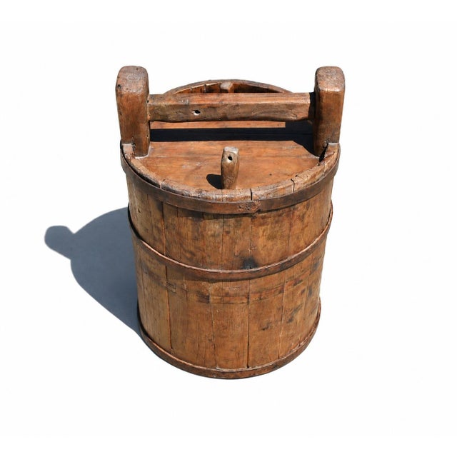 19th Century Chinese Wine Barrel Jujube Wood Iron Bands For Sale In Los Angeles - Image 6 of 13