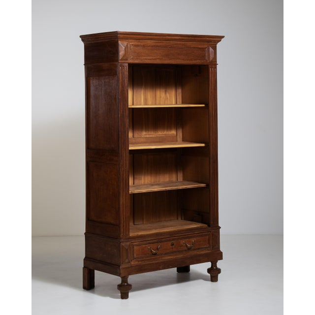 Oak Bookcase in Original Patina, Antique, France, Circa 1880 For Sale In Greensboro - Image 6 of 14