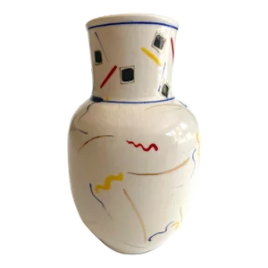 Scott McDowell Barneys New York Vintage 1980's Postmodern Studio Pottery Porcelain Vase