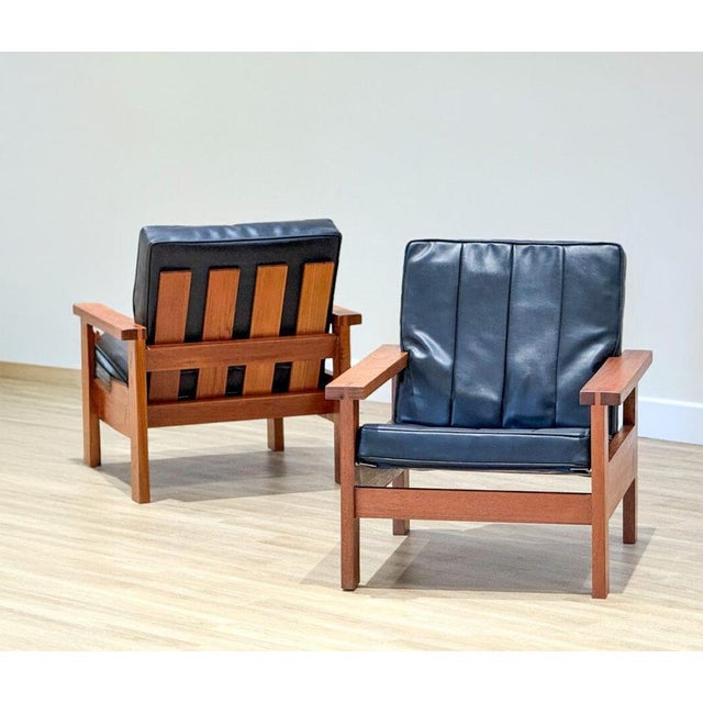 Scandinavian Teak Armchairs, Set of 2 For Sale - Image 12 of 12