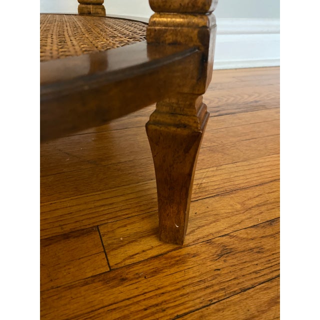 1970s Drexel Heritage Walnut Italian Provincial Oval Side Table For Sale In Chicago - Image 6 of 13