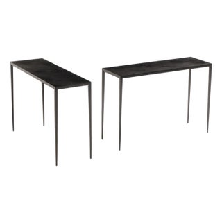 An Iron Console Table in the Manner of Jean-Michel Frank For Sale