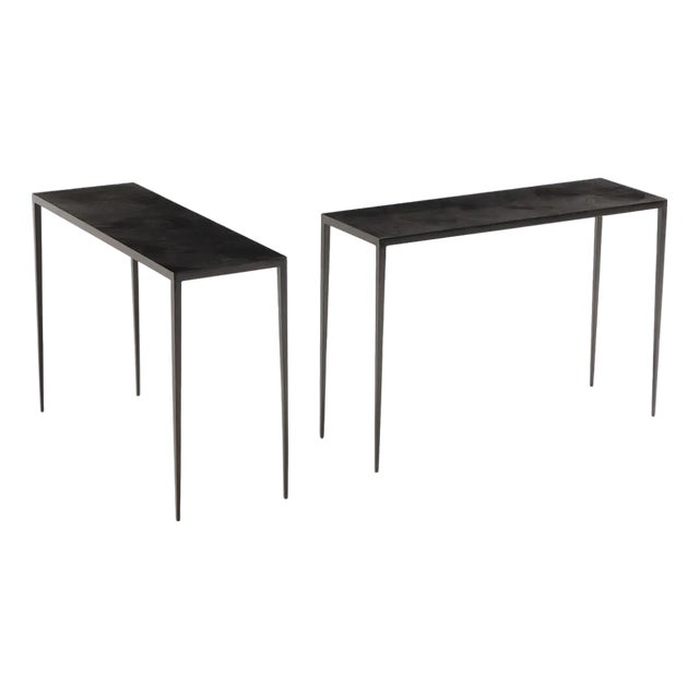 An Iron Console Table in the Manner of Jean-Michel Frank For Sale
