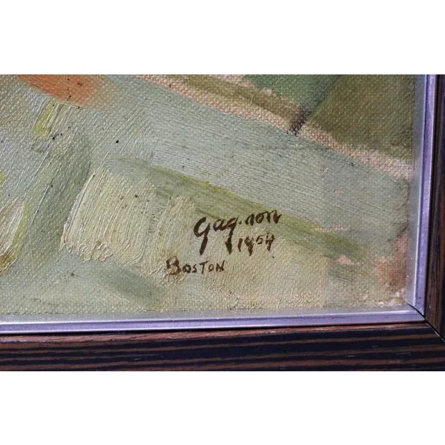 Oil Painting by Ralph Gagnon "Apples in a Still Life" For Sale - Image 4 of 7