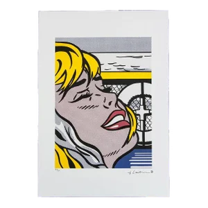 1980s Original Roy Lichtenstein "Shipboard Girl" Limited Edition Lithograph