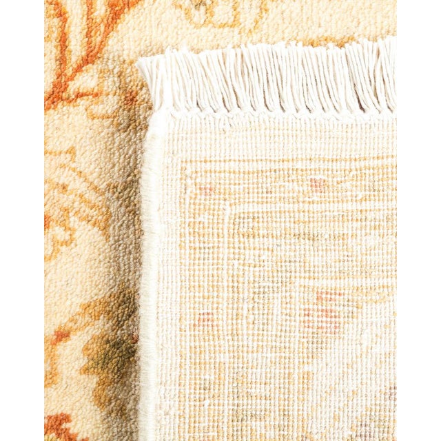 2010s Mogul Collection Hand-Knotted Area Rug - Ivory 4' 1" x 6' 2" For Sale - Image 5 of 9