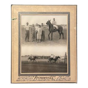 1948 Winner's Circle Sunshine Park Florida Equestrian Photograph