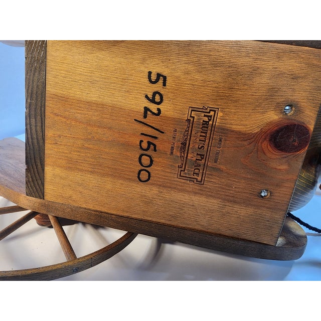 Hand Carved Wood Goose Wagon by Pruitt"s Place For Sale - Image 9 of 11