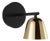 Lighto a Black Matte-Golden Glossy Cup Wall Lamp by Jaime Hayon for Parachilna For Sale