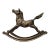 Vintage Brass Rocking Horse For Sale