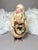 1920s Christmas Antique German Cotton Batting Santa With Christmas Wreath For Sale - Image 5 of 11